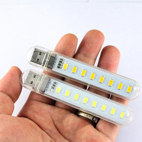 Mini Mobile Power USB LED Lamp DC5V 8 LED Camping Computer Portable Night USB Gadget Lighting For PC Laptop - Ismail$Shah